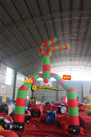 Clown gonflable extérieur et danseur d'air de ballon pour des événements de publicité de partie avec le ventilateur inclus