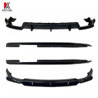 Kit de Carrocería X6 G06 Aero, Juego Completo, Alerón Delantero, Difusor Trasero, Faldones Laterales, ABS Negro Brillante para BMW X6 2019 2020 2021 2022