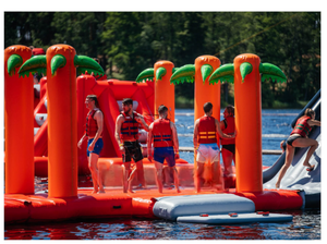 Parcours d'obstacles gonflable aquatique |   Attraction de parc aquatique flottant pour les lacs et les stations balnéaires - Product Image 6