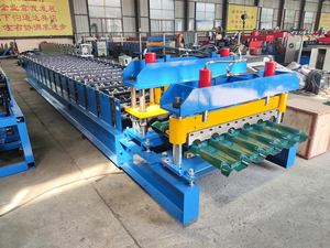 Tự động tráng men ngói cuộn tạo thành máy hiệu quả cao mái ngói làm cho thiết bị nặng bằng kính mái ngói - Product Image 2