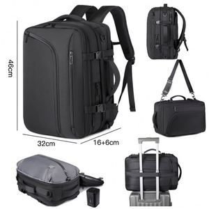 Multifunction Large Capacity Expandable Business Travel <b>Backpack</b> Crossbody Vacuum Compression Laptop <b>Backpack</b> With Custom Logo - Product Image 4