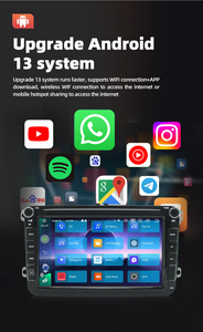 8 Inch <span class=keywords><strong>Android</strong></span> 13.0 Xe GPS Máy Nghe Nhạc 2 + 32G IPS Màn Hình Wifi Carplay Chia Màn Hình Đa Cấp Âm Thanh Cho VW Passat - Product Image 5