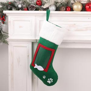Bolsa de Dulces Navideña al por Mayor, Estilo 2025, Decoración Colgante para Chimenea, Medias Navideñas para Mascotas - Product Image 4