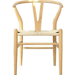 Y-shaped Solid Wood <b>Dining</b> <b>Chair</b> Natural Color Stable Design For Adults - Product Image 4
