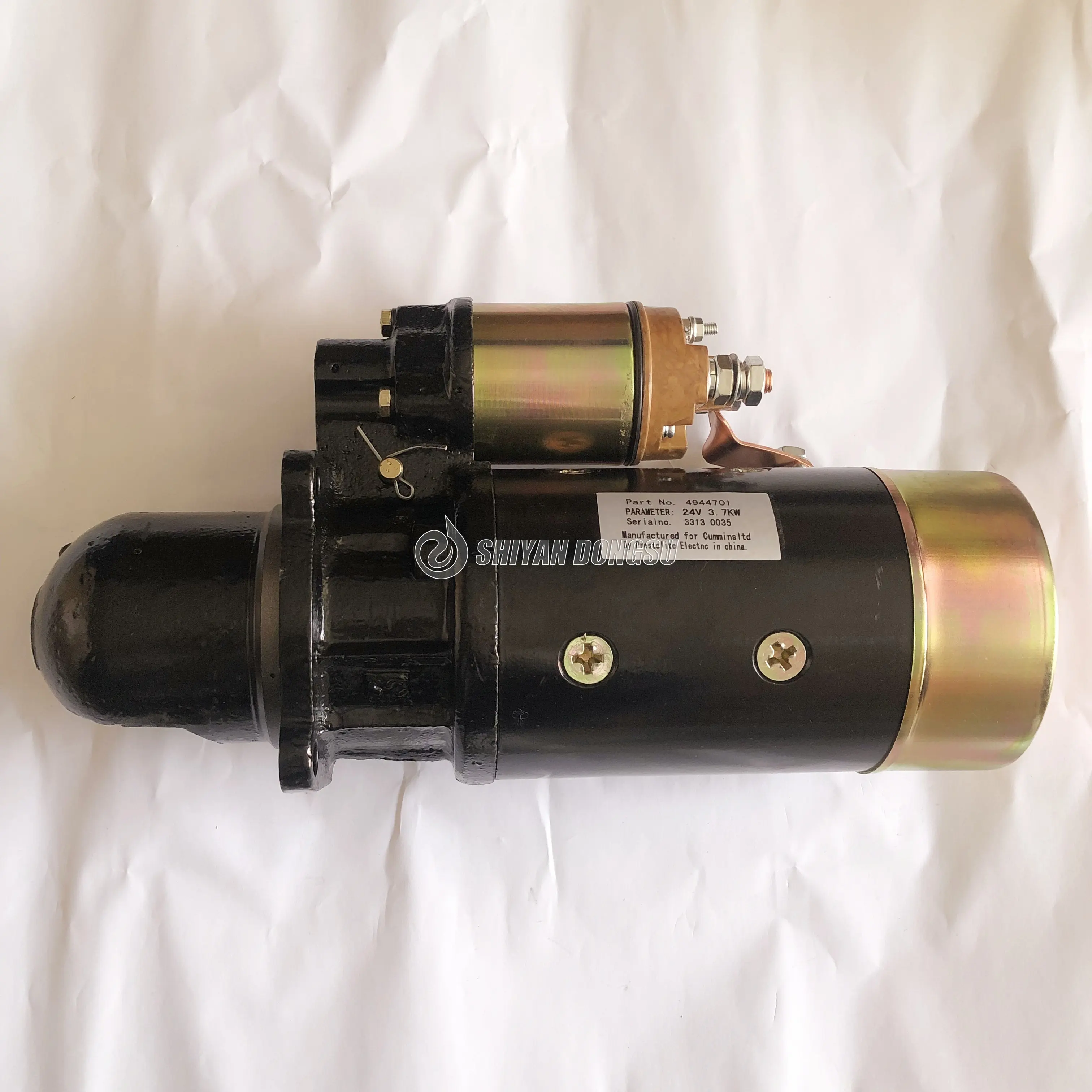 Orijinal DCEC Dongfeng 4BT dizel motor marşı 24V 6.0KW 10 diş Starter motor düzeneği 3708Q01-010 4944701 5336432