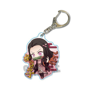 Llavero Demon Slayer <span class=keywords><strong>Kimetsu</strong></span> <span class=keywords><strong>No</strong></span> <span class=keywords><strong>Yaiba</strong></span> de fantasma, colgante acrílico de personajes bonitos, llavero de coche, regalo para seguidores, joyería de Anime - Product Image 3