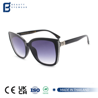 Lunettes de soleil tendance chic de créateur, dégradé violet classique, protection UV pour femmes, vente en gros OEM, lunettes de soleil haut de gamme