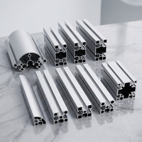 Perfiles de Extrusión de Aluminio Serie ISO OEM 6000 para Decoraciones con Servicios de Corte y Doblado, Plazo de Producción Rápido