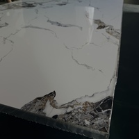 Panneau mural moderne en PVC UV effet marbre, surface à motif pierre, imperméable et ignifuge, pour salle de bain et entrepôt