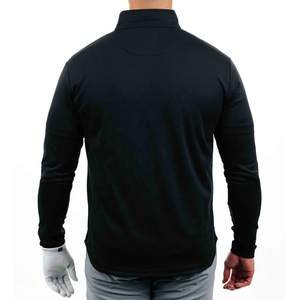 Chất Lượng Cao In Golf Quý Zip Áo Thun Tùy Chỉnh Thêu Logo Đàn Hồi Dệt Kim 1/4 Quý Zip Áo Thun - Product Image 4