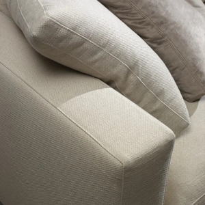 Bộ ghế sofa mô đun hiện đại tối giản màu trắng, chất liệu vải, nội thất phòng khách, thiết kế đơn giản kiểu châu Âu, mút làm mát đặc biệt - Product Image 5