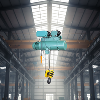 Palans électriques à câble métallique haute résistance 20 tonnes CD1 MD1 220V avec télécommande, rail unique, protection IP55 pour usage en construction