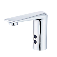 Robinet de lavabo monocommande moderne en laiton chromé avec capteur, mitigeur de haute qualité, en stock