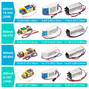 Chanzon liên tục hiện tại dẫn lái xe <span class=keywords><strong>6W</strong></span> 10W 20W 36W 50W 300mA 600mA 900mA 1500mA cung cấp điện AC DC biến áp cho COB ánh sáng - Product Image 5