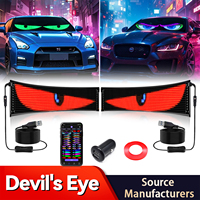 Écran LED programmable pour pare-brise, avec synchronisation de plusieurs feux « Devil Eyes » et écran flexible grand format couleur pour voiture