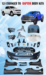 MAICTOP <span class=keywords><strong>Kit</strong></span> de mise à niveau d'accessoires de voiture de bonne qualité <span class=keywords><strong>Kit</strong></span> de conversion <span class=keywords><strong>Kit</strong></span> de carrosserie <span class=keywords><strong>pour</strong></span> <span class=keywords><strong>Ford</strong></span> <span class=keywords><strong>Ranger</strong></span> 2012-2015 Mise à niveau vers 2018 <span class=keywords><strong>Raptor</strong></span> T8 - Product Image 2