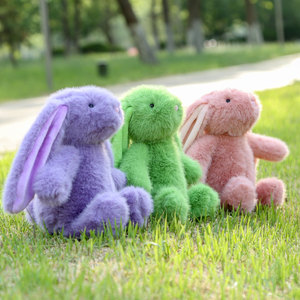 Peluche de conejo transfronterizo al por mayor, adorable muñeco de conejo de orejas caídas, muñeco de trapo reconfortante de algodón PP, regalo perfecto - Product Image 5