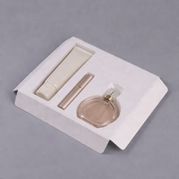 Plateau en pulpe de fibre moulée biodégradable, insert d'emballage personnalisé pour rasoirs, kits de toilettage et articles de soins personnels