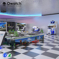 Machine d'arcade VR d'intérieur à fort rendement, simulateur de centre de jeu VR, cinéma de réalité virtuelle 9D interactif avec plateforme de mouvement