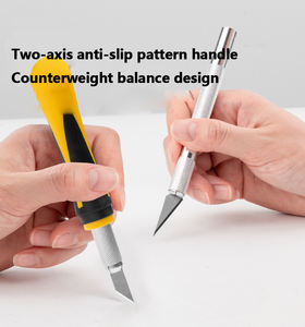 Cuchillo de Arte de precisión de 16 piezas para utilidad de pasatiempo y tallado de cuchillas exigentes hechas de aluminio y plástico de acero de alto carbono - Product Image 4