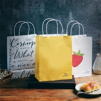 Emballage personnalisé en papier kraft, pour pain et biscuits, emballage des aliments, loisirs créatifs