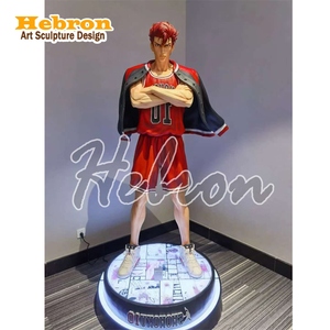 Figura de Anime, Escultura Artística de <span class=keywords><strong>Slamdunk</strong></span>, Sakuragi Hanamichi, Estatua de Resina de Tamaño Real para Decoración del Hogar - Product Image 2