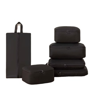Ensemble de 6 sacs de compression de voyage grande capacité en tissu à mémoire de forme pour un emballage pratique des bagages - Product Image 1