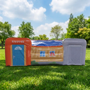 WINSUN Labyrinthe d'évacuation incendie gonflable Parcours d'obstacles gonflable - Product Image 1