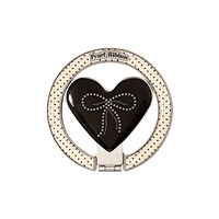 Support magnétique en forme de cœur compatible avec les téléphones robustes, pliable, rétractable, portable, de style coréen, coloré et décoré de graffitis