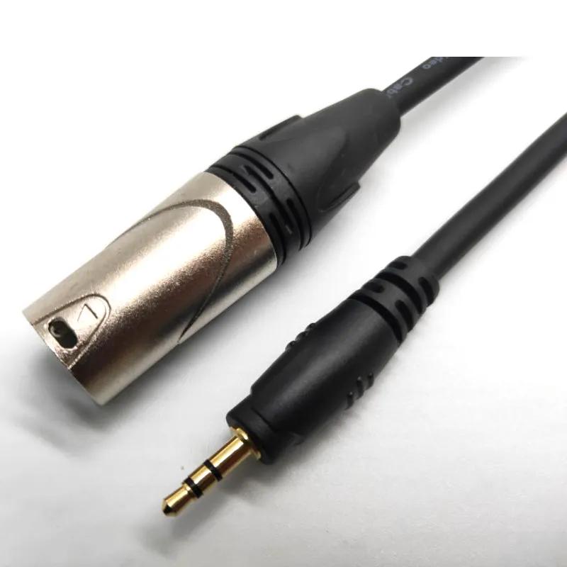 XLR bis 3,5mm symmetrisches Mikrofon kabel Mini-Buchse Aux zu XLR Audio kabel 22AWG Reines Kupfer für Handy-Laptop-Lautsprecher mischer