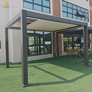 Cabane de pergola de gazebo en métal rétractable <span class=keywords><strong>automatique</strong></span> de pare-soleil de preuve de l'eau avec les rideaux amovibles - Product Image 6
