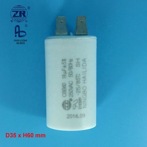 <span class=keywords><strong>16uf</strong></span> 250vac moteur <span class=keywords><strong>condensateur</strong></span> pour pompe à eau avec fil 450v ac 50/60hz cbb60 Hailida - Product Image 4