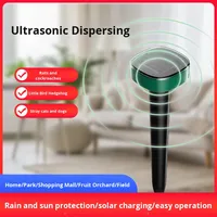 Répulsif ultrasonique anti-aboiement de chien rechargeable à énergie solaire pour la ferme, accessoire antiparasitaire pour animaux sauvages, chats et bêtes
