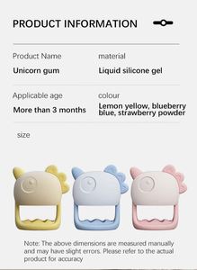 Anneau de dentition en silicone de qualité alimentaire, design unique, jouets et anneaux de dentition pour bébés de 0 à 24 mois, produit pour soulager les poussées dentaires - Product Image 6