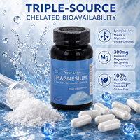 Capsules de magnésium à marque privée OEM avec malate, complément alimentaire pour le bien-être quotidien et la fonction cérébrale