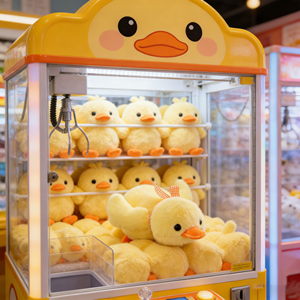 Directo de Fábrica: Juguetes de Peluche de <span class=keywords><strong>Pato</strong></span> Amarillo de 8 Pulgadas con Pico Naranja, de Dibujos Animados y Anime, para Máquinas de Garra - Product Image 1