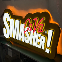 Panneau LED en acrylique personnalisé pour magasin de fumée Panneau publicitaire commercial extérieur Lettres rétroéclairées lumineuses
