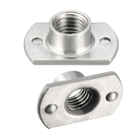 Écrous en T à projection en acier inoxydable A2 et acier au carbone, à base plate, pour assemblage par soudure en T