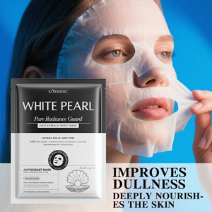 Mascarilla Facial Coreana KORMESIC con Certificación Bpom, Etiqueta Privada, 25ml, Perla Blanca, Antioxidante, Regaliz, Iluminadora, Cristal - Product Image 3
