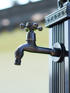 <span class=keywords><strong>Robinet</strong></span> <span class=keywords><strong>de</strong></span> <span class=keywords><strong>jardin</strong></span> robuste noir mat en laiton avec valve en céramique, anti-gel et anti-fissuration, raccord rapide pour machine à laver, utilisation extérieure - Product Image 5