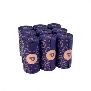 Wholesale Eco-Friendly Compostable Biodegradable Simple Dog Poop Bags with Easy Tie Polyester - Product Image 2