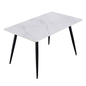 Combinaison de chaise et <span class=keywords><strong>Table</strong></span> <span class=keywords><strong>à</strong></span> <span class=keywords><strong>manger</strong></span> en marbre nordique, pour 4 <span class=keywords><strong>à</strong></span> 6 <span class=keywords><strong>personnes</strong></span>, design moderne et Simple, pour petit appartement, économique - Product Image 1
