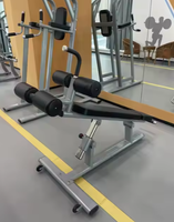 Banc abdominal plat réglable en métal commercial, durable et stable, équipement de fitness pour la musculation et l'entraînement