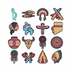 Amuletos de zapatos indios, abalorios de cresta de águila personalizados para pulsera, regalos, zapatos para niños, atrapasueños, abalorio de zapatos para zuecos indios - Product Image 1