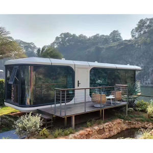 Estructura de acero para acampar Hotel de lujo Modular Apple Space Capsule Casa prefabricada High-End Integrated Modern Homestay - Product Image 6