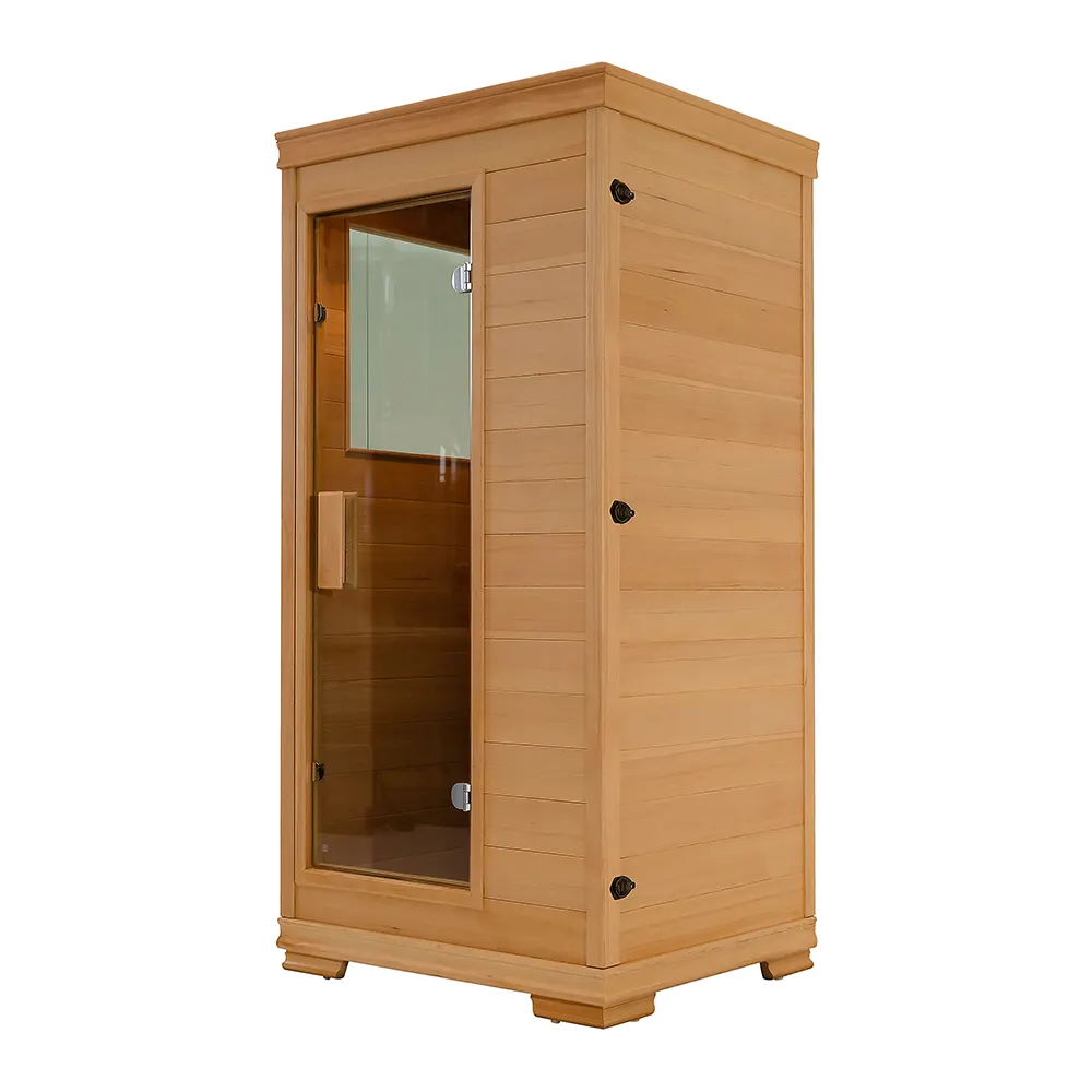 Smartmak Luxe Maison Intérieur Sauna Infrarouge Lointain Salle de Sauna Infrarouge à Faible Emf