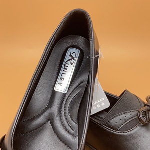 "Scarpe basse in <span class=keywords><strong>pelle</strong></span> comode da <span class=keywords><strong>donna</strong></span> mocassino da barca con punta tonda da <span class=keywords><strong>donna</strong></span> suola morbida Casual ballerine nere scarpe da guida mocassino" - Product Image 5