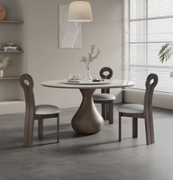 Französischer Retro Massivholz Esstisch Set High-End Einfacher Cabrio Tisch für Home Bar Küchen partys-Rustikal für Wohnung