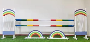 Disesuaikan 1.7m kualitas tinggi berkuda PVC kuda blok lompat untuk latihan tahan air kuda melompat tiang lembut - Product Image 3