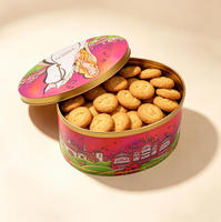 Boîte ovale en fer blanc personnalisable avec logo, réutilisable pour bonbons, biscuits, bijoux, montres, cadeaux, artisanat, autocollants